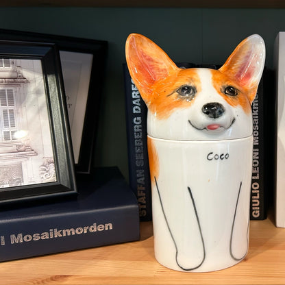 Custom Handmade Ceramic Dog Urn