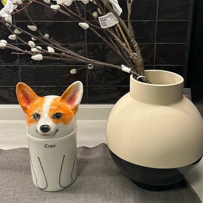 Custom Handmade Ceramic Dog Urn