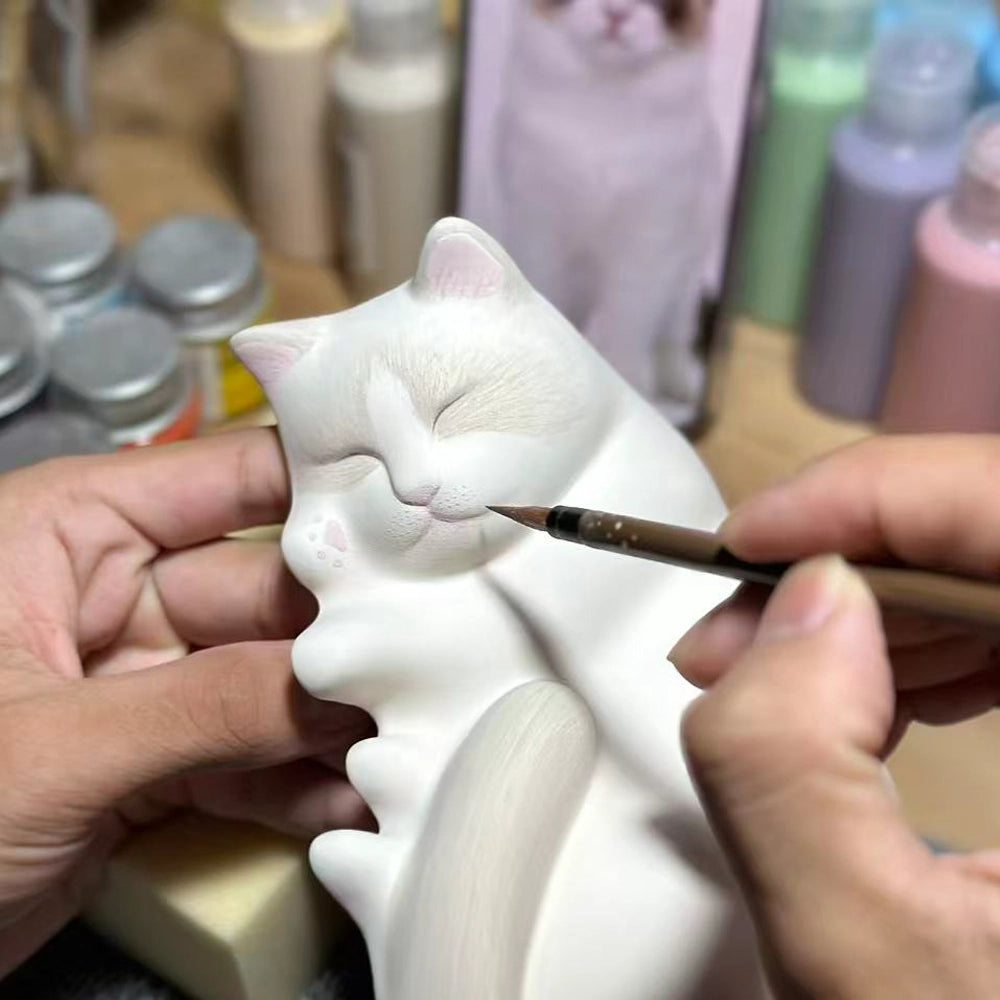 Serene Slumber Handmade Cat Urn