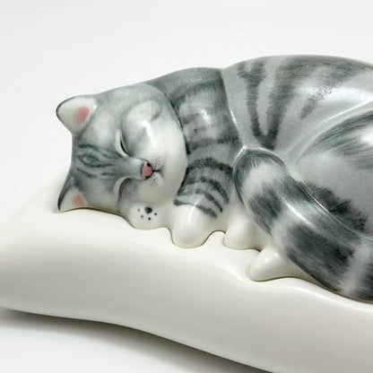 Serene Slumber Handmade Cat Urn