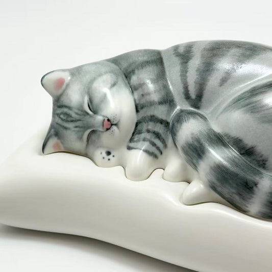 Serene Slumber Handmade Cat Urn