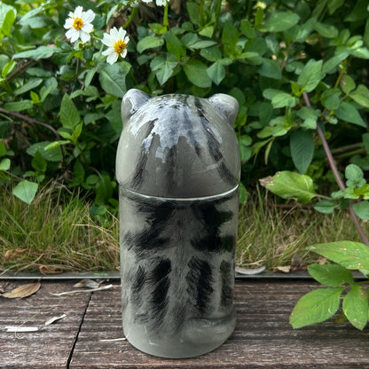 Custom Handmade Ceramic Cat Urn