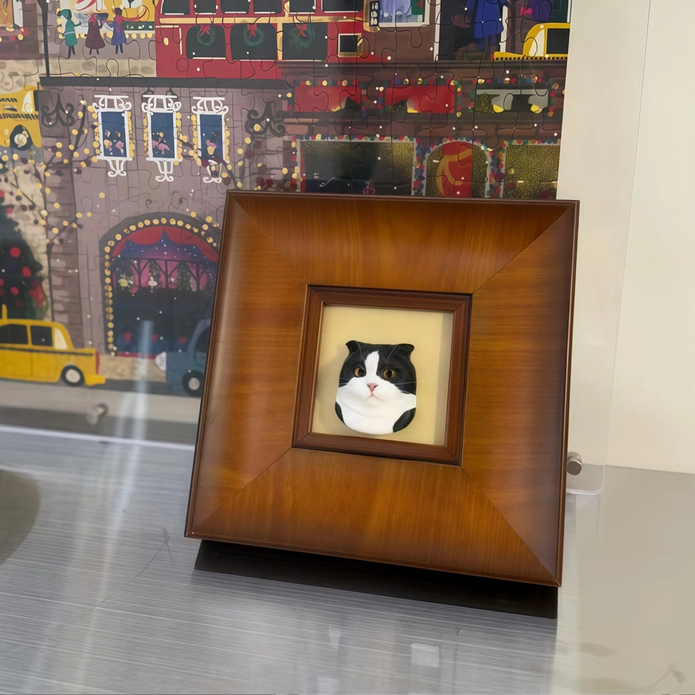 Time Recalled Cat &Dog Sculpture