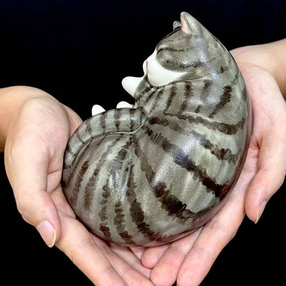 Serene Slumber Handmade Cat Urn