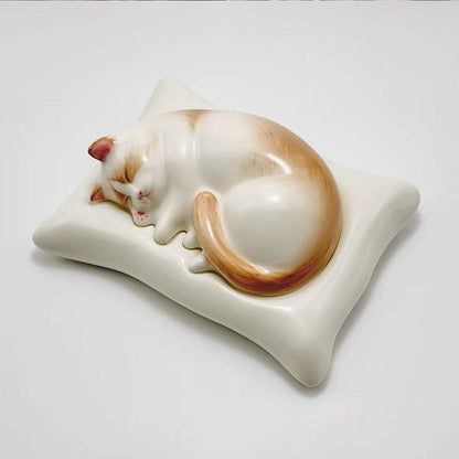 Serene Slumber Handmade Cat Urn