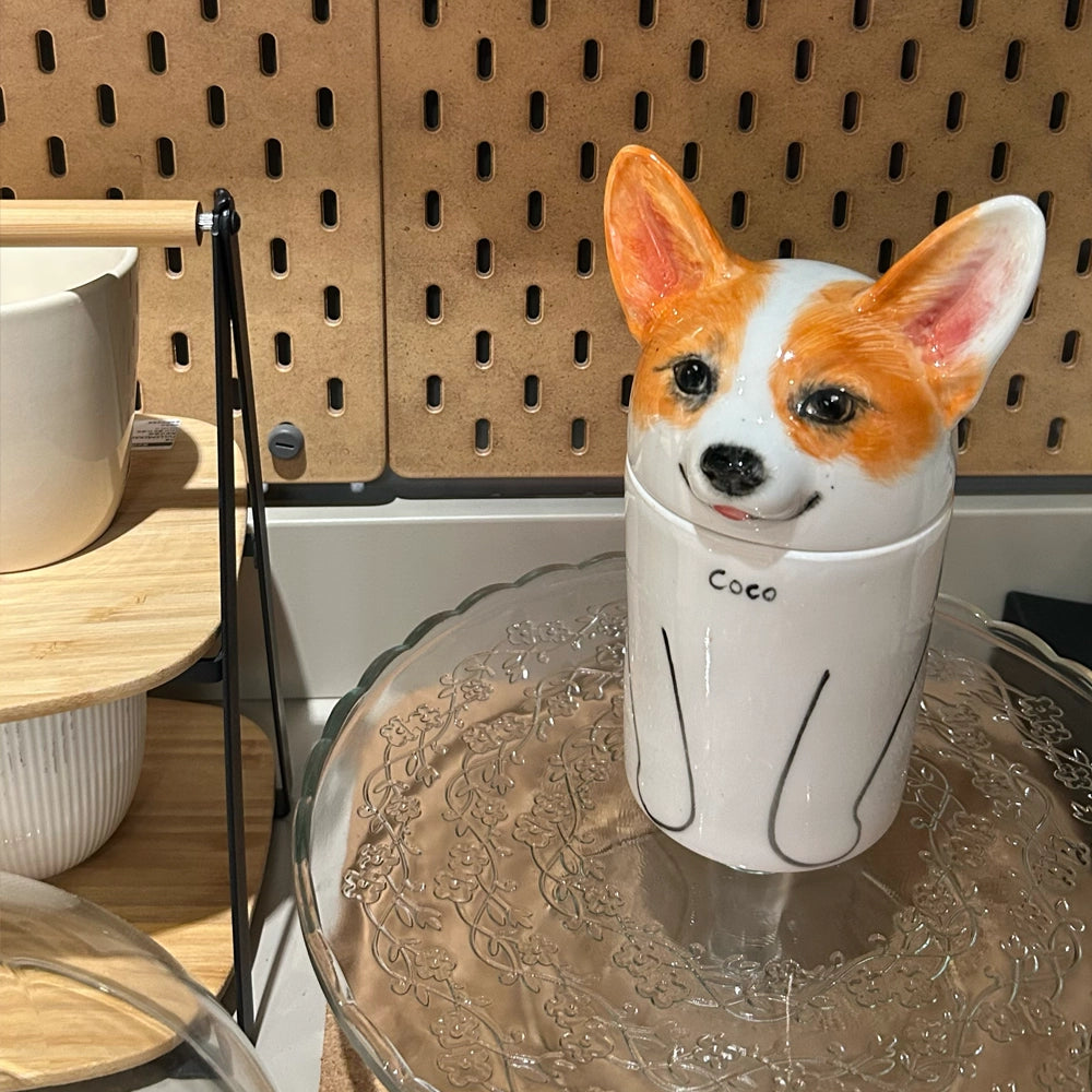Custom Handmade Ceramic Dog Urn