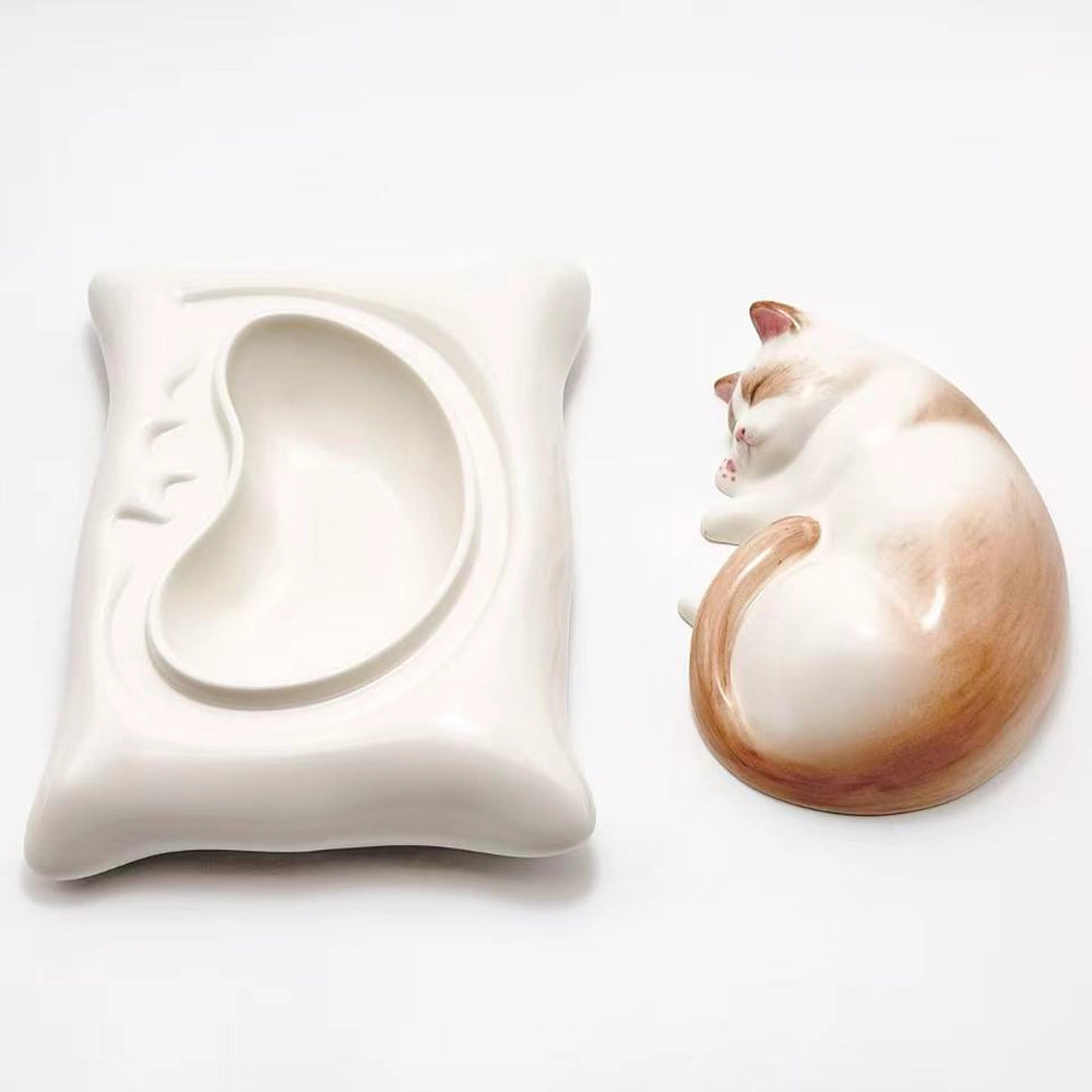 Serene Slumber Handmade Cat Urn