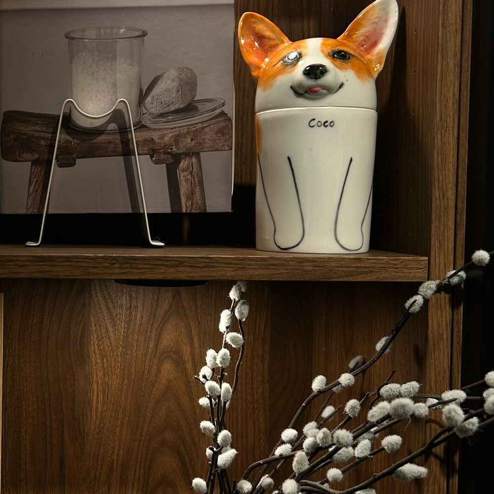 Custom Handmade Ceramic Dog Urn