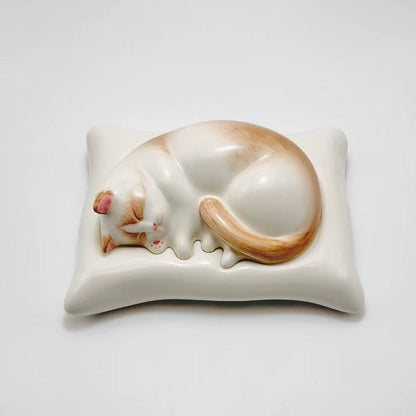 Serene Slumber Handmade Cat Urn
