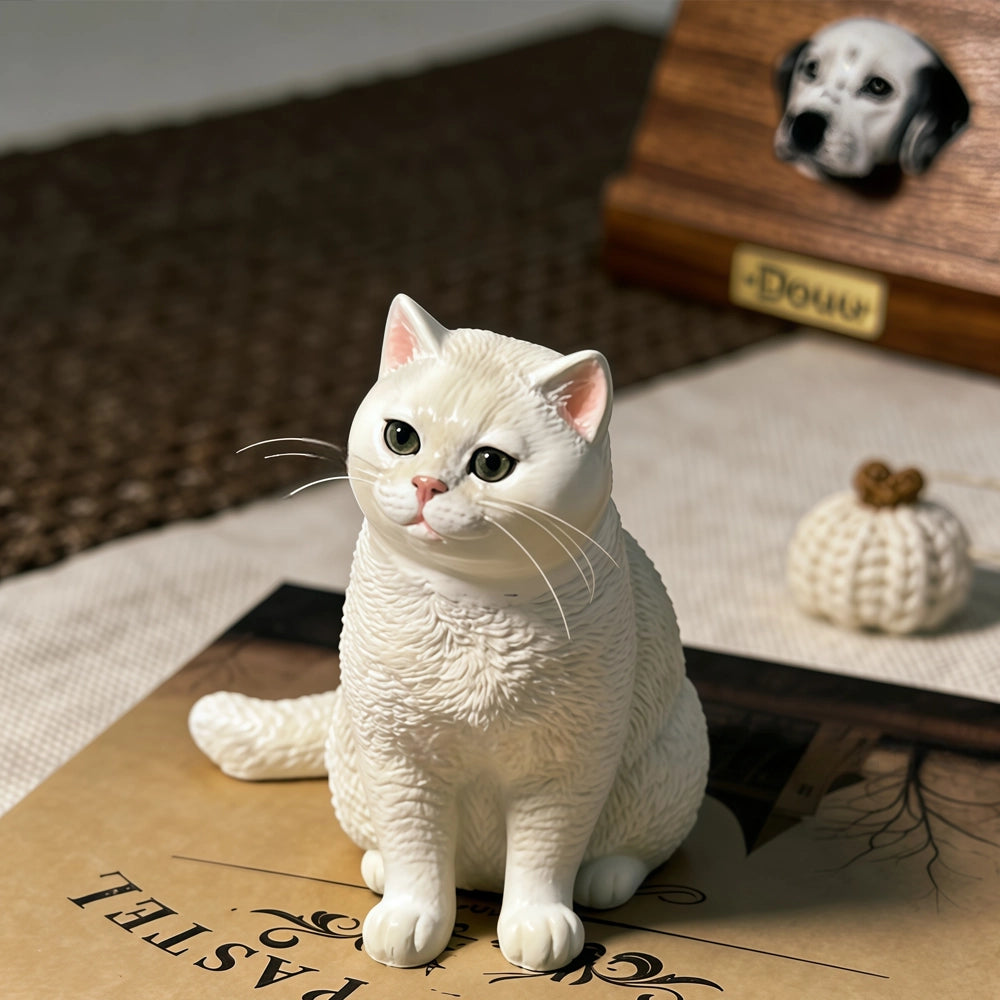 Time Recalled Cat &Dog Sculpture