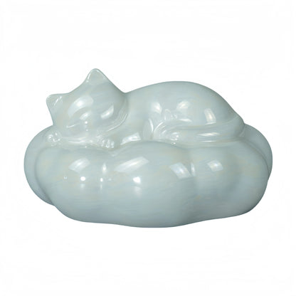 Luminous Glaze Cat Urn