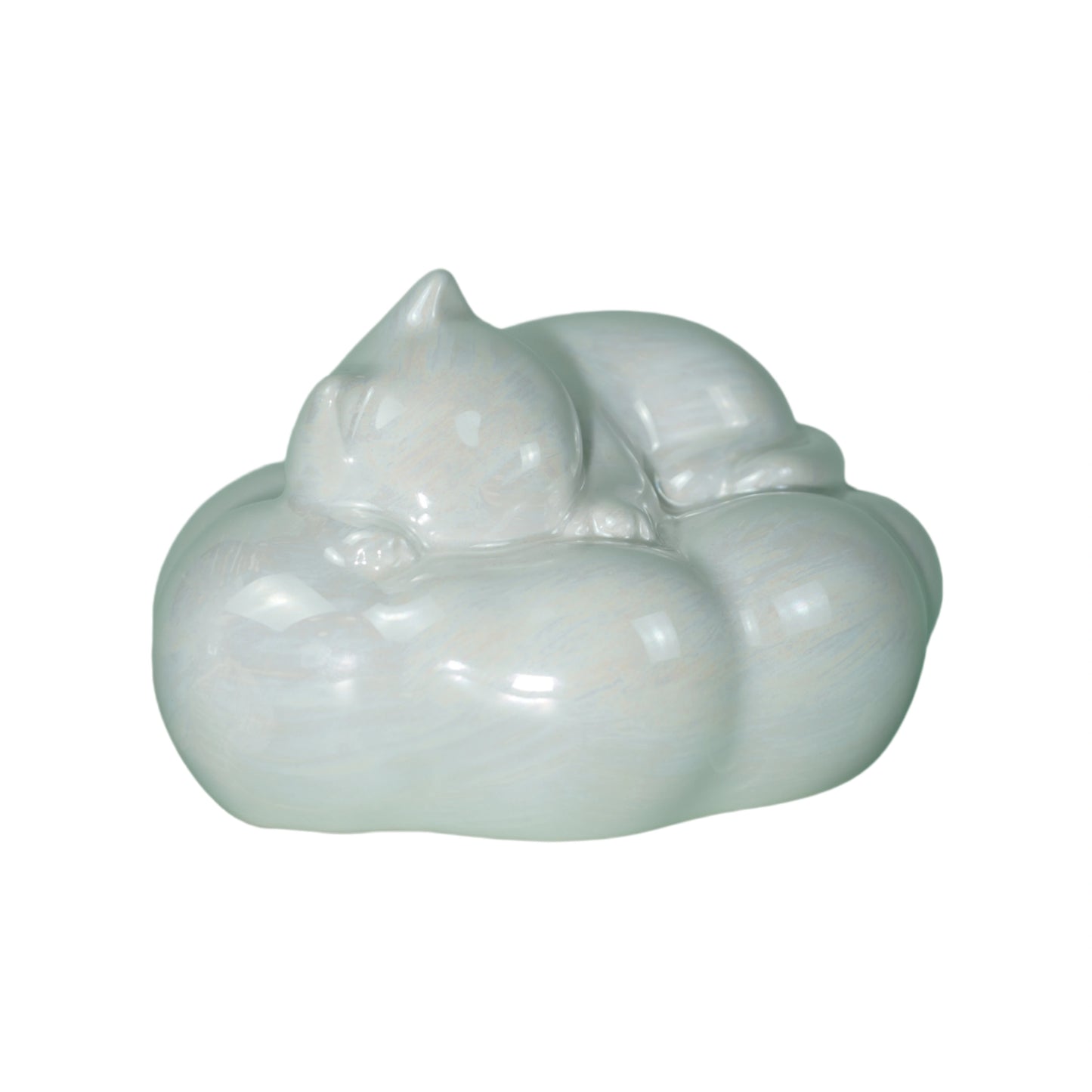 Luminous Glaze Cat Urn
