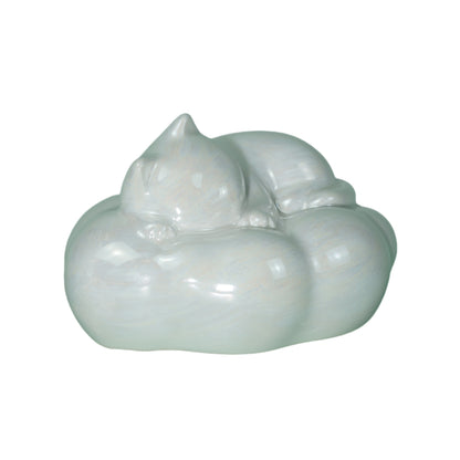Luminous Glaze Cat Urn