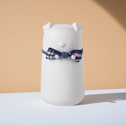 Bowknot Ceramic Dog Urn
