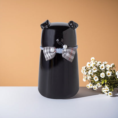 Bowknot Ceramic Dog Urn