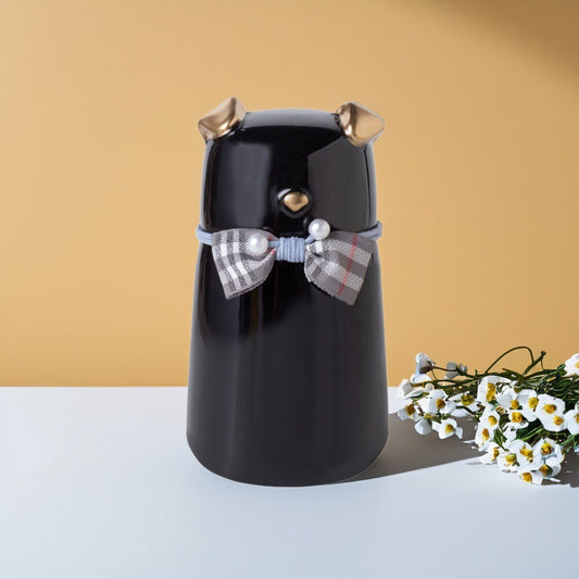 Bowknot Ceramic Dog Urn