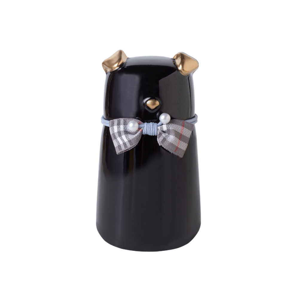 Bowknot Ceramic Dog Urn