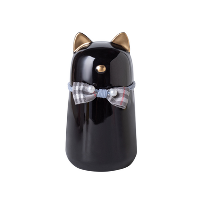 Bowknot Ceramic Cat Urn