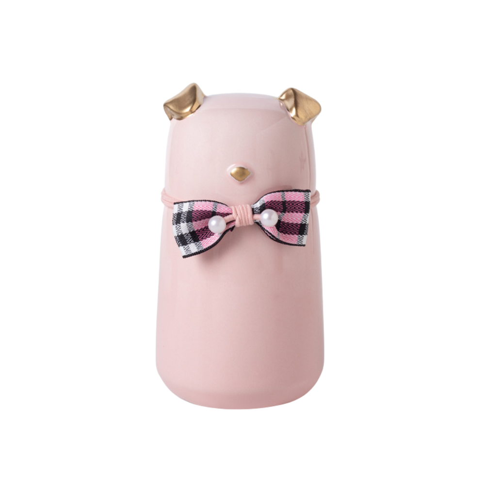 Bowknot Ceramic Dog Urn
