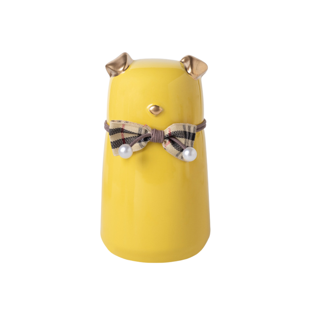 Bowknot Ceramic Dog Urn
