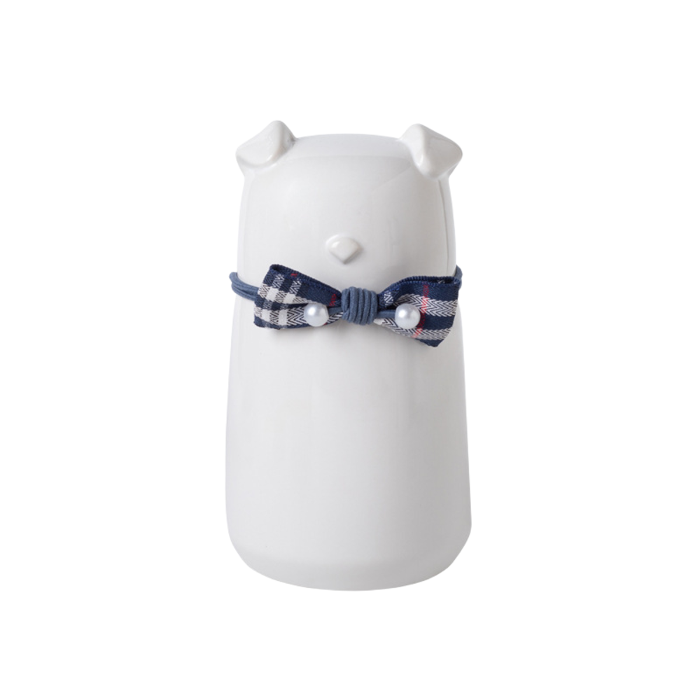 Bowknot Ceramic Dog Urn