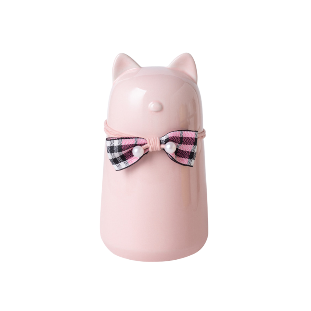 Bowknot Ceramic Cat Urn