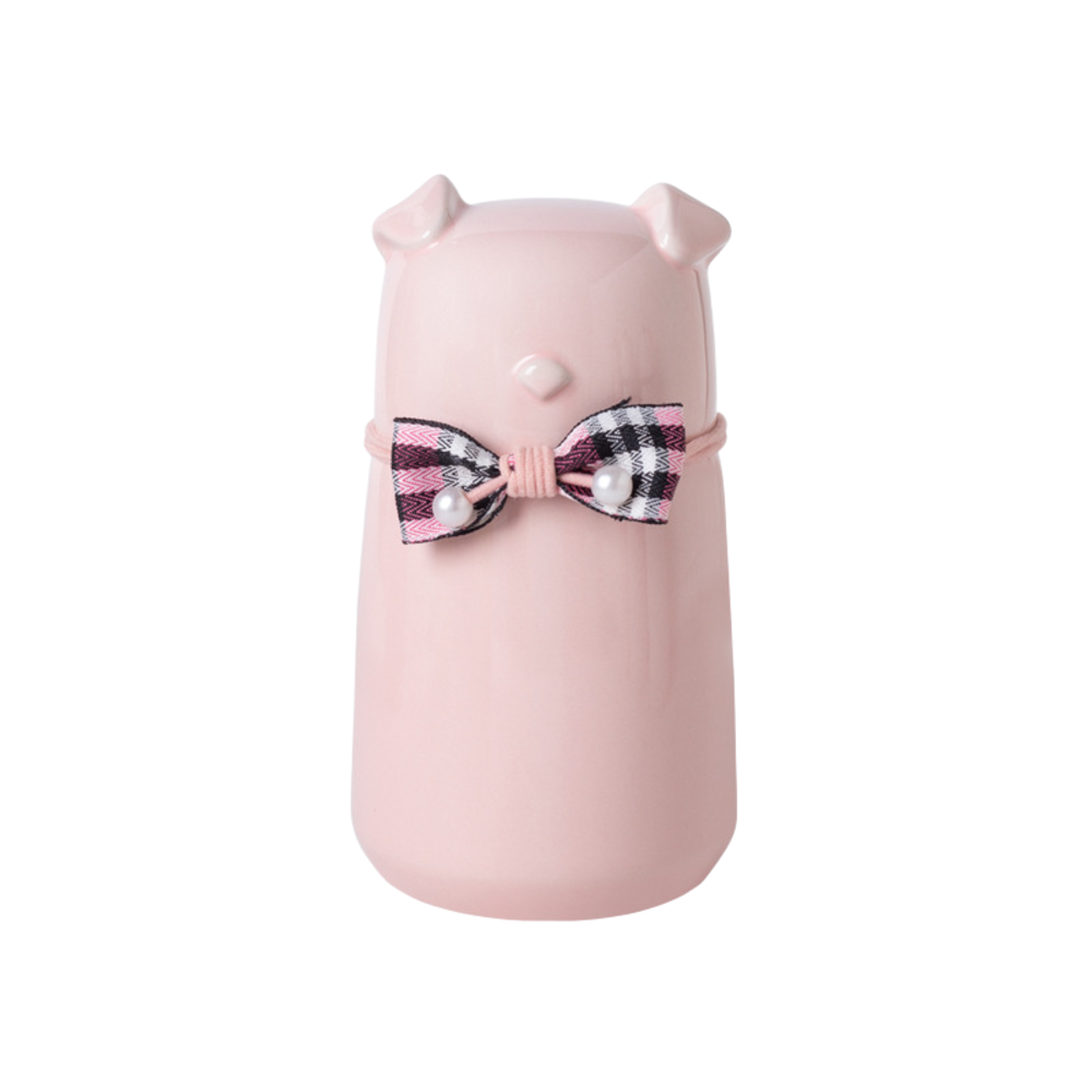 Bowknot Ceramic Dog Urn