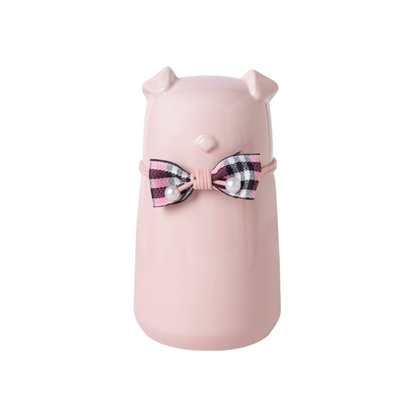 Bowknot Ceramic Dog Urn