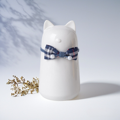 Bowknot Ceramic Cat Urn