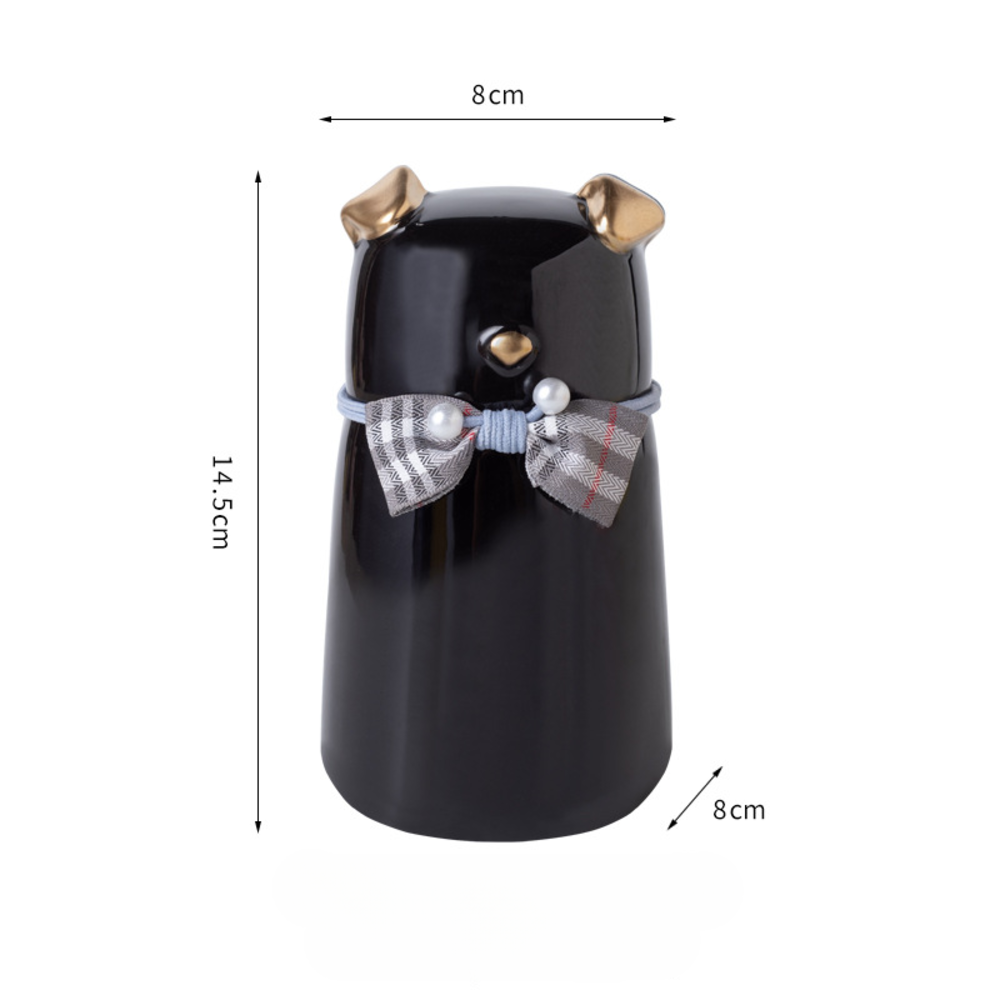 Bowknot Ceramic Dog Urn